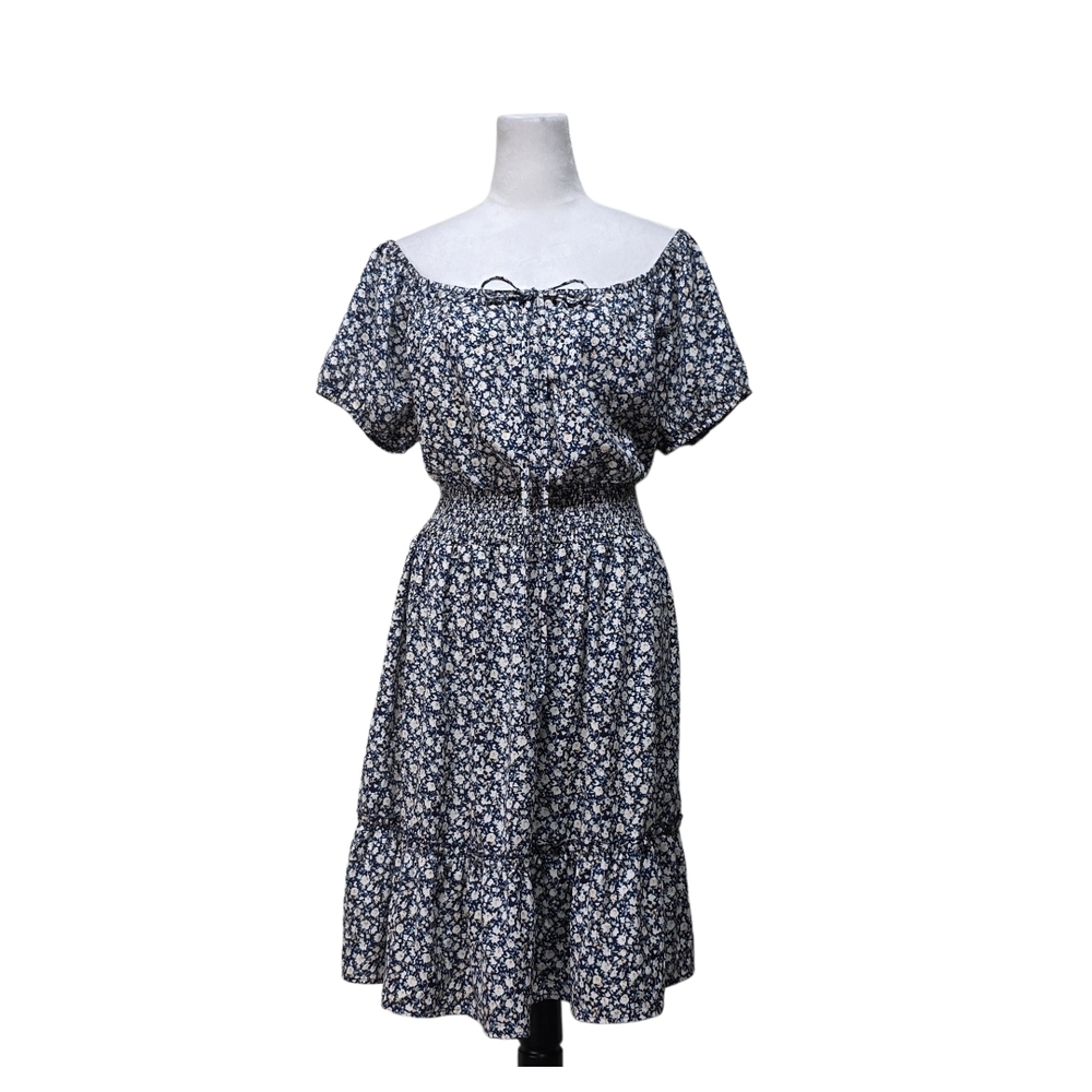 Floral Off-Shoulder Dress Size See Measurements